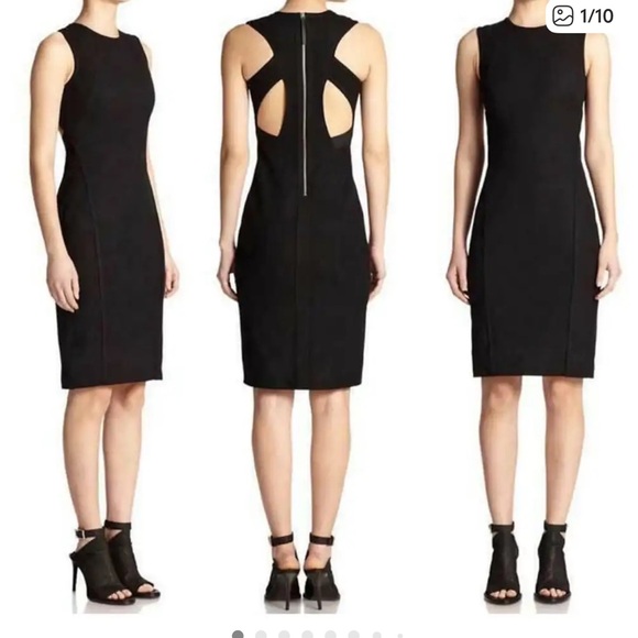 Dresses & Skirts - Helmut Lang Compress Mesh Black Dress